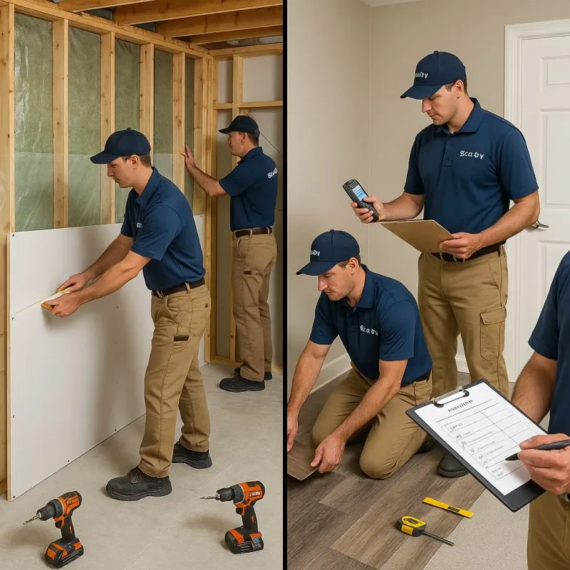 Repairs and Reconstruction process in Hobart, WI